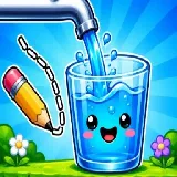 Water Flow Happy Glass